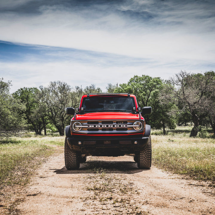 Rigid Industries 2021 Ford Bronco Roof Line Light Kit (Incl. SR spot/flood Combo Bar) - Bull Strap