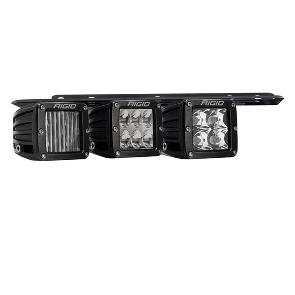 Rigid Industries 2021+ Ford Raptor Triple Fog Lights Kit - Bull Strap
