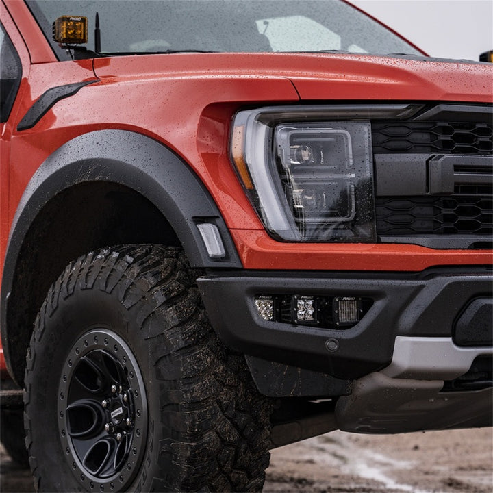 Rigid Industries 2021+ Ford Raptor Triple Fog Lights Kit - Bull Strap