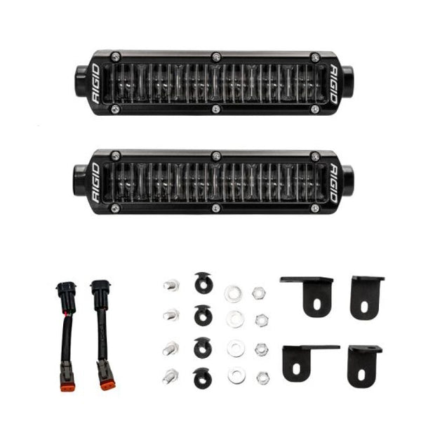 Rigid Industries 2022+ Toyota Tundra 6in SR-Series White Fog Light Kit - Bull Strap