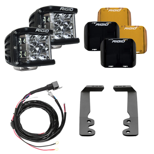 Rigid Industries 2022+ Toyota Tundra A-Pillar Lighting Kit (Fits 360-Series, D-SS Series) - Bull Strap