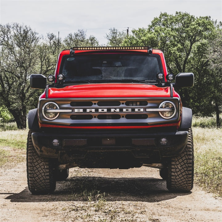 Rigid Industries 21+ Ford Bronco(Excl. 1st Edition) 360-Series PRO SAE Fog Light Kit - White - Bull Strap