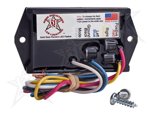 Rigid Industries 3 Amp LED Flasher - 2 Output - 12 Volt - Bull Strap