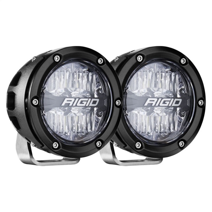 Rigid Industries 360-Series 4in LED Off-Road Drive Beam - RGBW (Pair) - Bull Strap