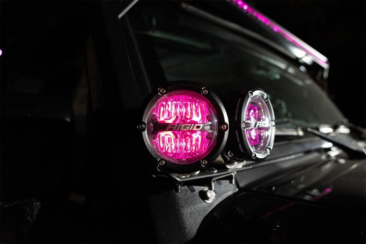 Rigid Industries 360-Series 4in LED Off-Road Drive Beam - RGBW (Pair) - Bull Strap