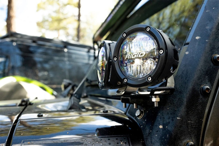 Rigid Industries 360-Series 4in LED Off-Road Drive Beam - RGBW (Pair) - Bull Strap
