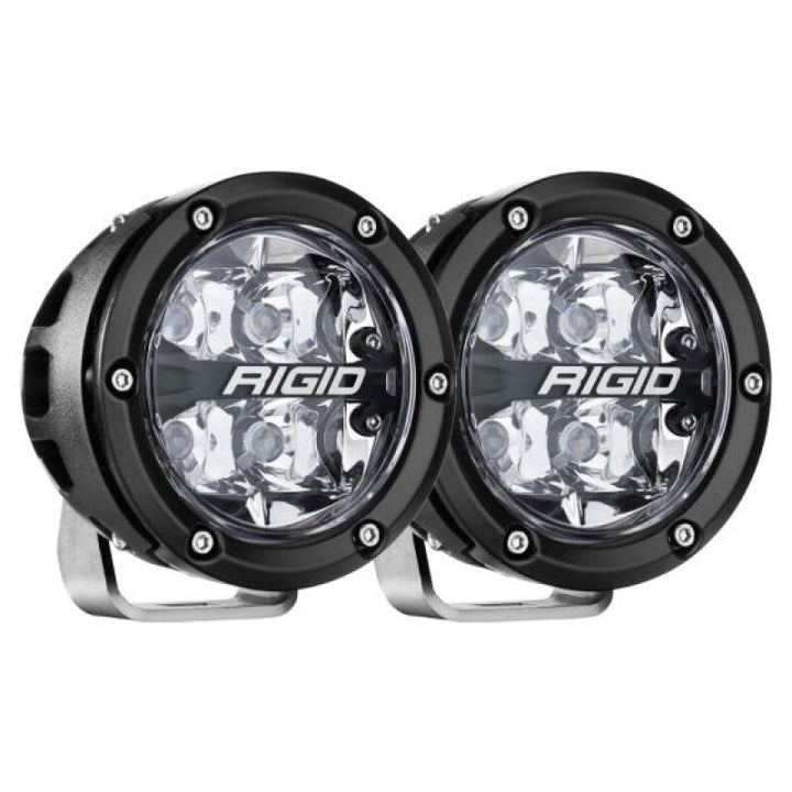 Rigid Industries 360-Series 4in LED Off-Road Spot Beam - RGBW (Pair) - Bull Strap