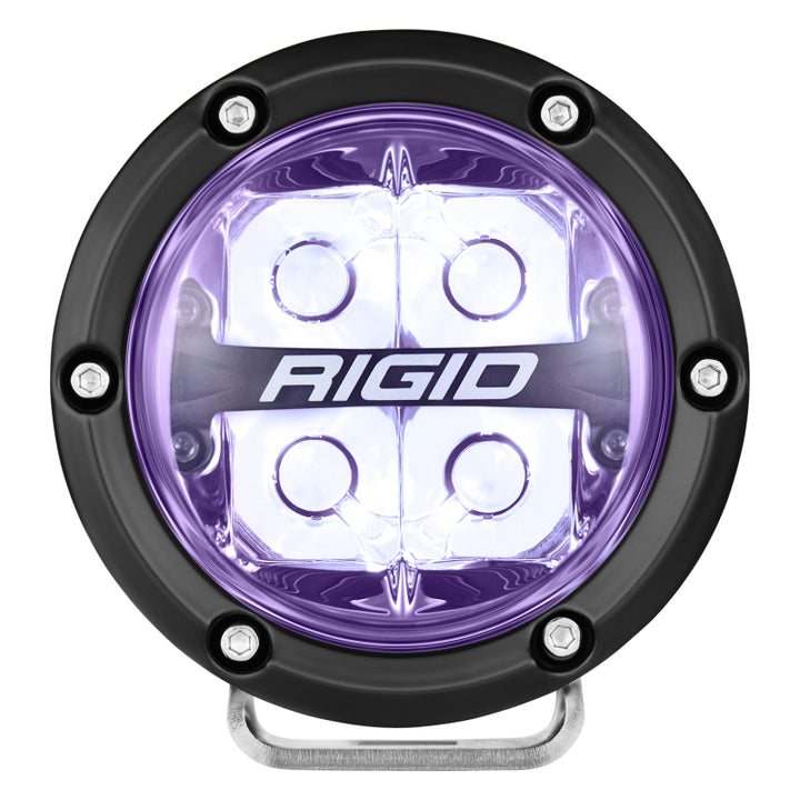 Rigid Industries 360-Series 4in LED Off-Road Spot Beam - RGBW (Pair) - Bull Strap