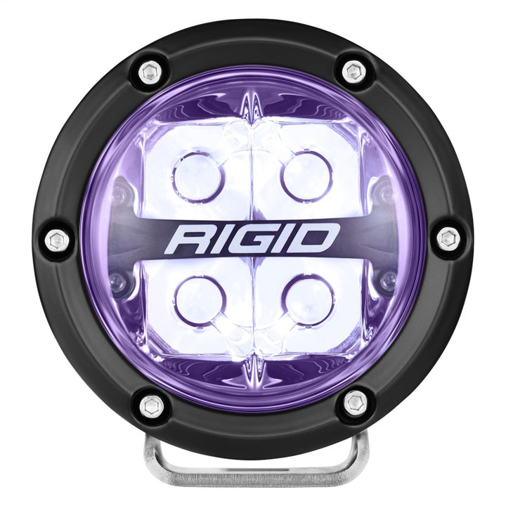 Rigid Industries 360-Series 4in LED Off-Road Spot Beam - RGBW (Pair) - Bull Strap