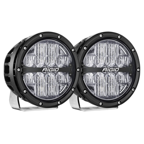 Rigid Industries 360-Series 6in LED Off-Road Drive Beam - RGBW (Pair) - Bull Strap
