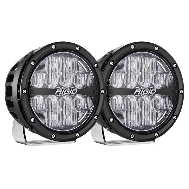 Rigid Industries 360-Series 6in LED Off-Road Drive Beam - RGBW (Pair) - Bull Strap