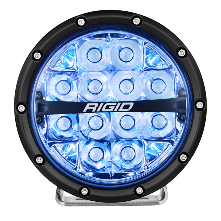Rigid Industries 360-Series 6in LED Off-Road Spot Beam - RGBW - Bull Strap