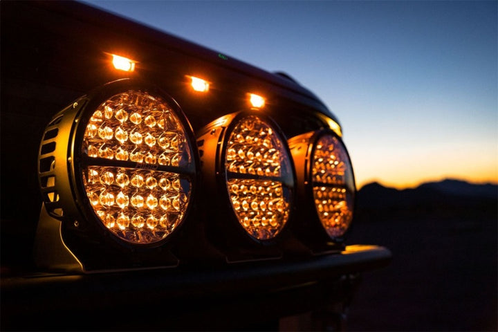 Rigid Industries 360-Series 9in LED Off-Road Spot Beam - RGBW - Bull Strap
