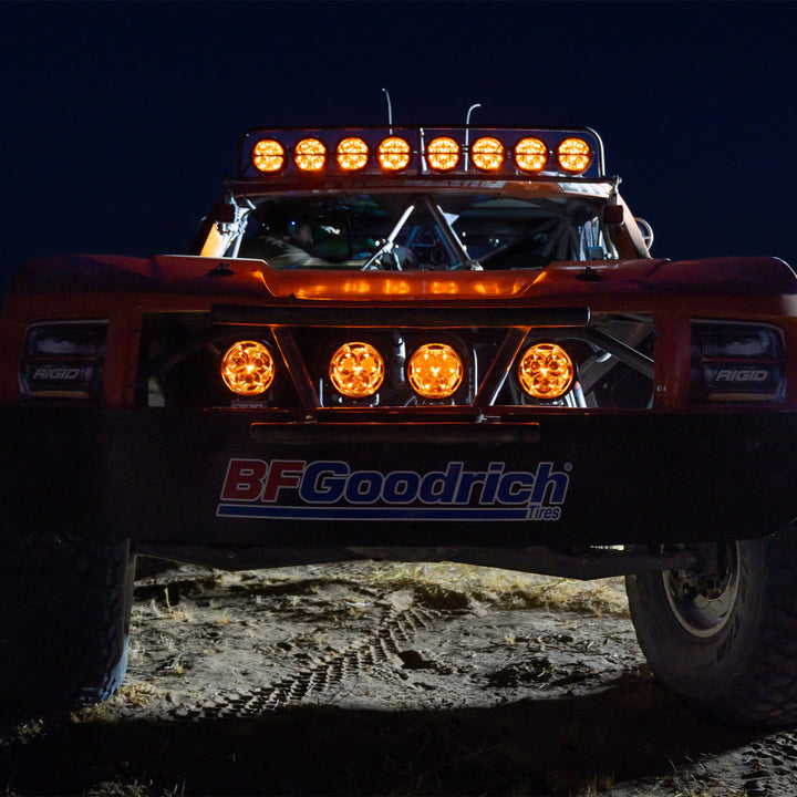 Rigid Industries 360-Series Laser 6in Amber Backlight - Bull Strap