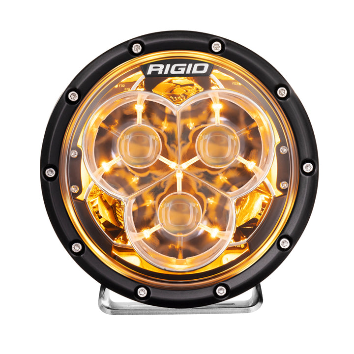 Rigid Industries 360-Series Laser 6in Amber Backlight - Bull Strap