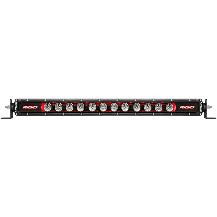 Rigid Industries 40in Radiance Plus SR-Series Single Row LED Light Bar with 8 Backlight Options - Bull Strap