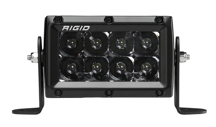 Rigid Industries 4in E Series Spot - Midnight Edition - Bull Strap