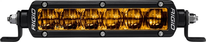 Rigid Industries 6in SR-Series Pro Dot / SAE Fog Lights (Pair) - Selective Yellow - Bull Strap