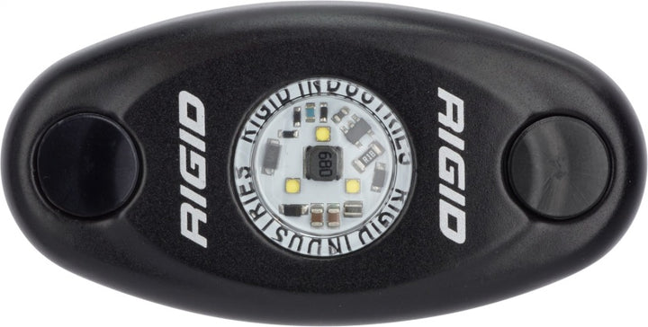 Rigid Industries A-Series Light - Black - High Strength - Cool White - Bull Strap