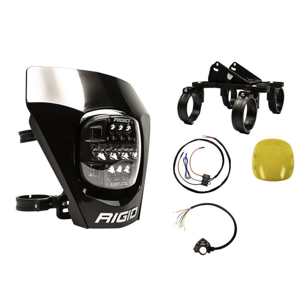 Rigid Industries Adapt XE LED Moto Kit - Black - Bull Strap