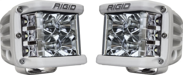 Rigid Industries D-SS - Flood - Set of 2 - White Housing - Bull Strap