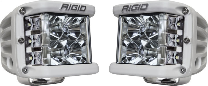 Rigid Industries D-SS - Flood - Set of 2 - White Housing - Bull Strap