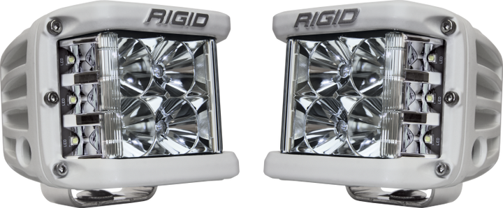 Rigid Industries D-SS - Flood - Set of 2 - White Housing - Bull Strap