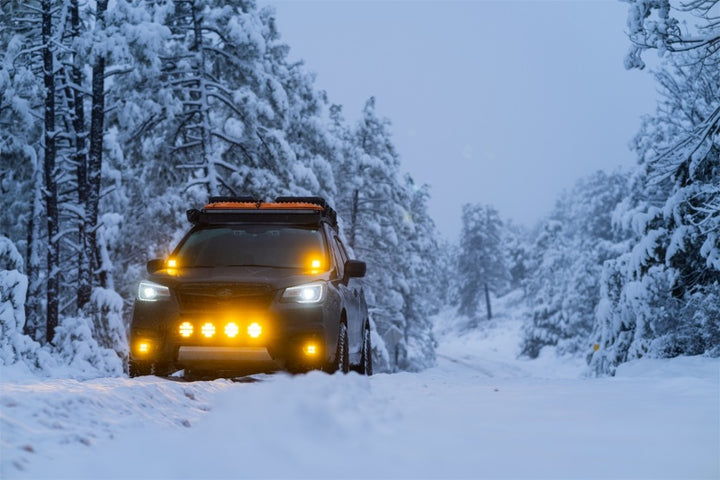 Rigid Industries D-SS Spot w/ Amber PRO Lens (Pair) - Bull Strap