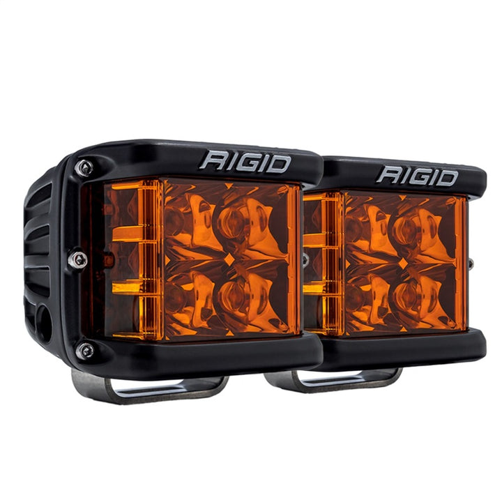 Rigid Industries D-SS Spot w/ Amber PRO Lens (Pair) - Bull Strap