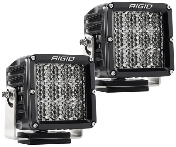 Rigid Industries D2 XL Specter Diffused - (Set of 2) - Bull Strap