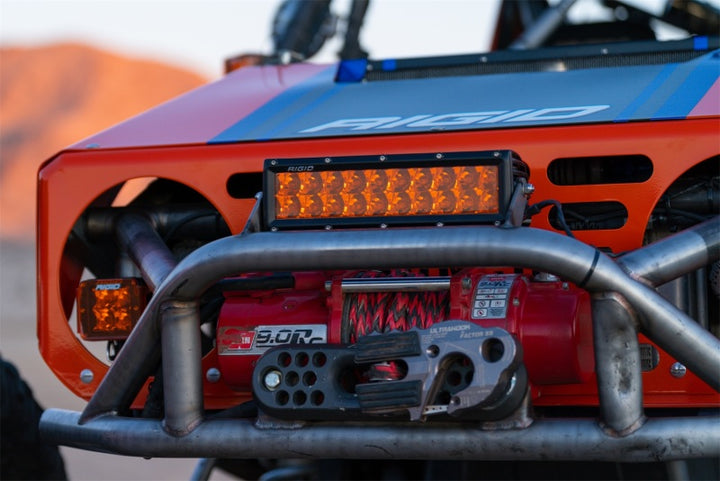 Rigid Industries E-Series 10in. Spot w/ Amber PRO Lens - Bull Strap