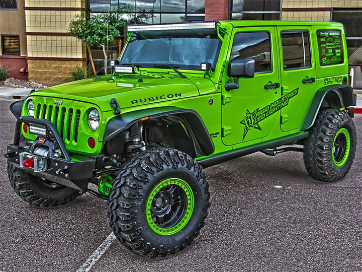 Rigid Industries Jeep JK - A-Pillar Mount Kit - Mounts set of Dually/D2 - Bull Strap
