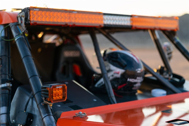 Rigid Industries Protective Polycarbonate Cover - Dually/D2 - Yellow - Bull Strap