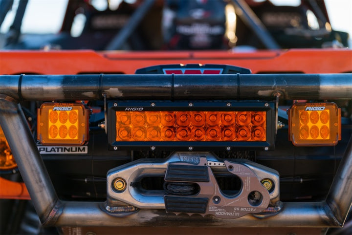 Rigid Industries Protective Polycarbonate Cover - Dually/D2 - Yellow - Bull Strap