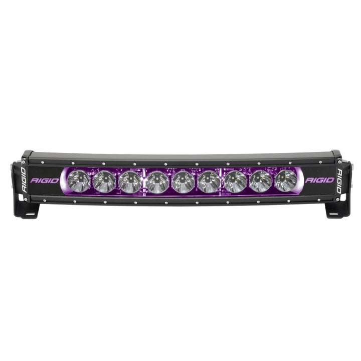 Rigid Industries Radiance+ Curved 20in. RGBW Light Bar - Bull Strap