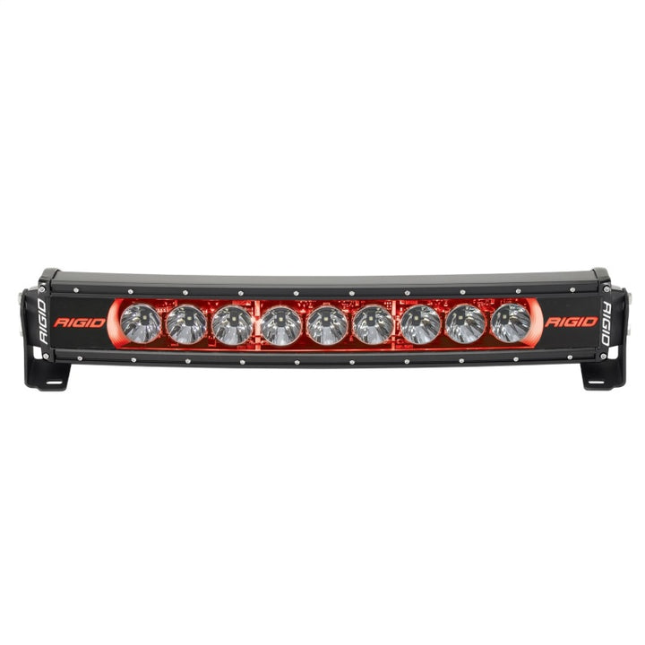 Rigid Industries Radiance+ Curved 20in. RGBW Light Bar - Bull Strap