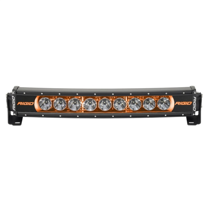 Rigid Industries Radiance+ Curved 20in. RGBW Light Bar - Bull Strap