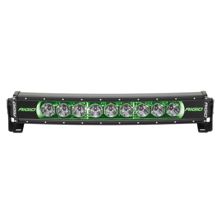 Rigid Industries Radiance+ Curved 20in. RGBW Light Bar - Bull Strap
