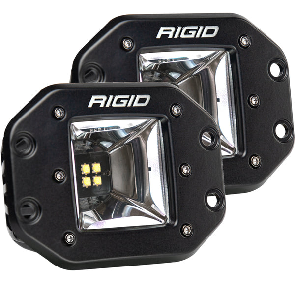 Rigid Industries Radiance+ Scene RGBW Flush Mount - Pair - Bull Strap