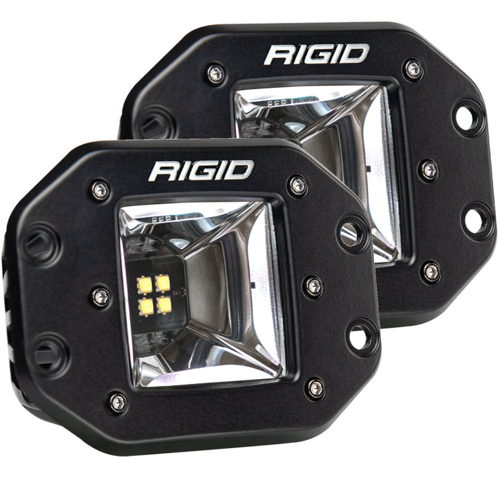 Rigid Industries Radiance+ Scene RGBW Flush Mount - Pair - Bull Strap