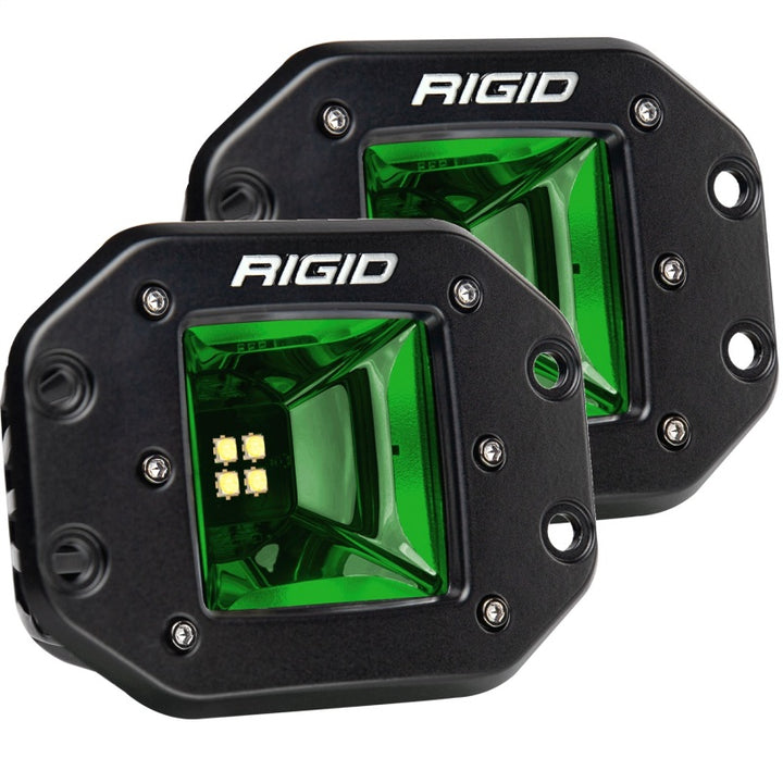 Rigid Industries Radiance+ Scene RGBW Flush Mount - Pair - Bull Strap