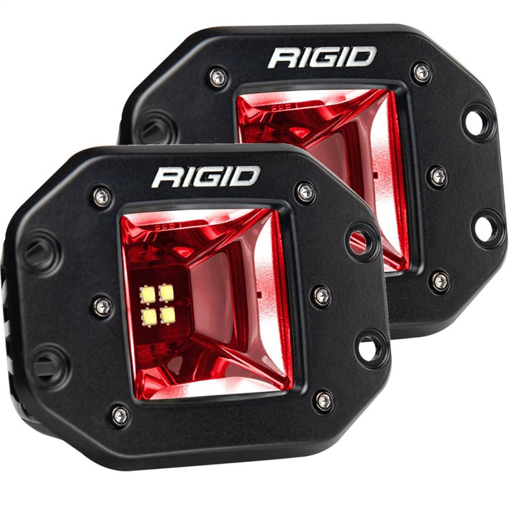 Rigid Industries Radiance+ Scene RGBW Flush Mount - Pair - Bull Strap