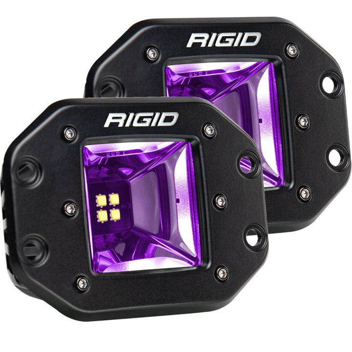 Rigid Industries Radiance+ Scene RGBW Flush Mount - Pair - Bull Strap
