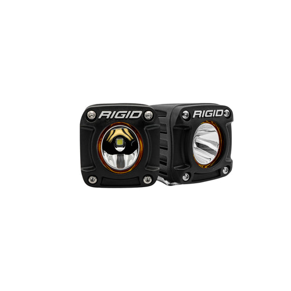 Rigid Industries Revolve Pod w/White Trim Ring - Pair - Bull Strap