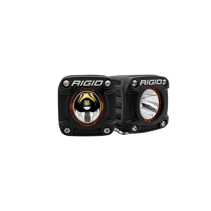 Rigid Industries Revolve Pod w/White Trim Ring - Pair - Bull Strap