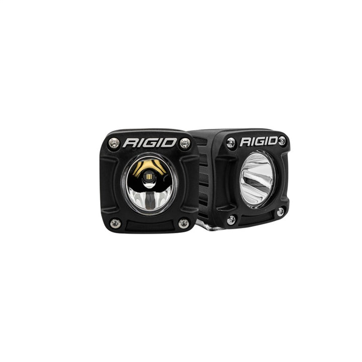 Rigid Industries Revolve Pod w/White Trim Ring - Pair - Bull Strap