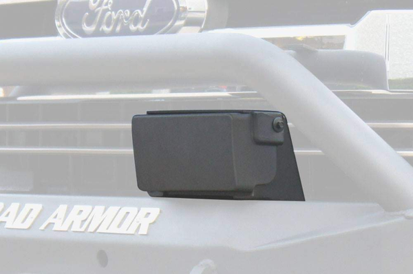 Road Armor 17-20 Ford F-150/F-250 Stealth Front Bumper Adaptive Cruise Control Module - Tex Blk - Bull Strap