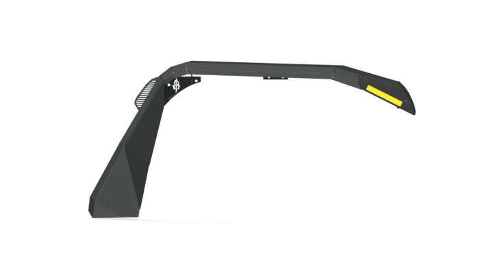 Road Armor 18-20 Jeep Wrangler JL Stealth Front Fender Flare w/Switchback LED DRL - Tex Blk - Bull Strap