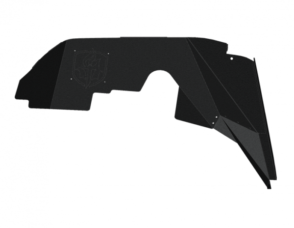 Road Armor 18-20 Jeep Wrangler JL Stealth Front Fender Liner Body Armor - Black Steel - Bull Strap