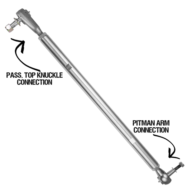 Rock Krawler 07-18 Jeep Wrangler JK/JKU Front Top Mount Drag Link - Bull Strap